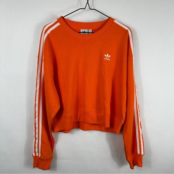 NWT Adidas Women's Orange Sweatshirt - Picture 2 of 7